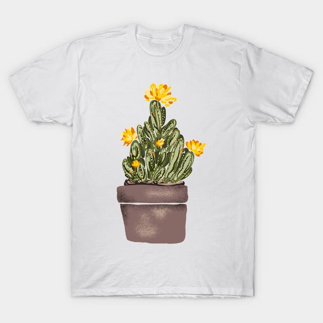 Cactus T-Shirt by valentyna mohylei